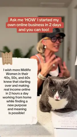 I wish more Midlife Women in their  40s, 50s, and 60s knew that starting  over and making income online and work from home while finding a new purpose and meaning is possible!  Comment ‘HOW’ if you want me to tell you how I started my own online business in 2 days.  #onlinebusiness #incomeonline #workfromhome #startingover #midlifewomen 