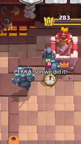Some say mom pekka is still mourning mini pekkas death to this day #clashroyale #clashroyalememes #sad 