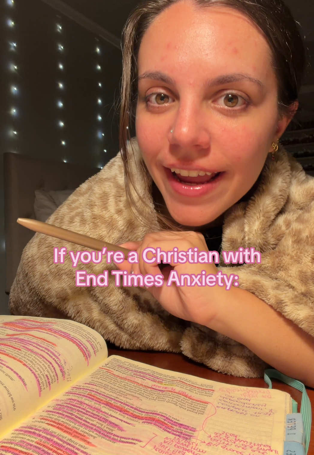 I encourage you strongly to read the Bible for yourself. It is not made to be foreign to you but is a true GIFT, a light to your path. And don’t remain powerless to the algorithm: hit ‘not interested’ on all videos that trigger that anxiety, give your cares to the Lord and just keep your eyes fixed on Jesus. XoXo 💗🫂 #endtimesprophecy #september23 #christiantiktok #stopfearmongering 