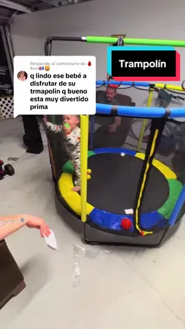 Respuesta a @🩸Roxi🇨🇺🦁 excelente idea para disfrute de los niños #trampolin #tiktokshop #respondiendocomentarios #trampoline #christmasgift 