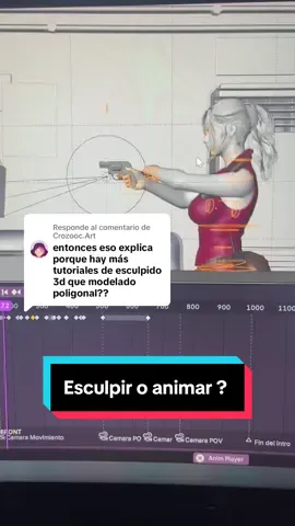 Respuesta a @Crozooc.Art Esculpir en 3D o literalmente aprender cualquier otra cosa ?  Yo digo lo segundo. Esculpir está saturado. No vale la pena el esfuerzo. #blender #3danimation #mrludus #3d #fyp 