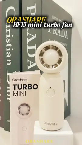 Small but Mighty! 💪 Orashare HF15 turbo Mini Fan  powerful airflow in a compact design. 💨#orashareph #fypシ゚ #ordernow #tiktok #handheldfan 
