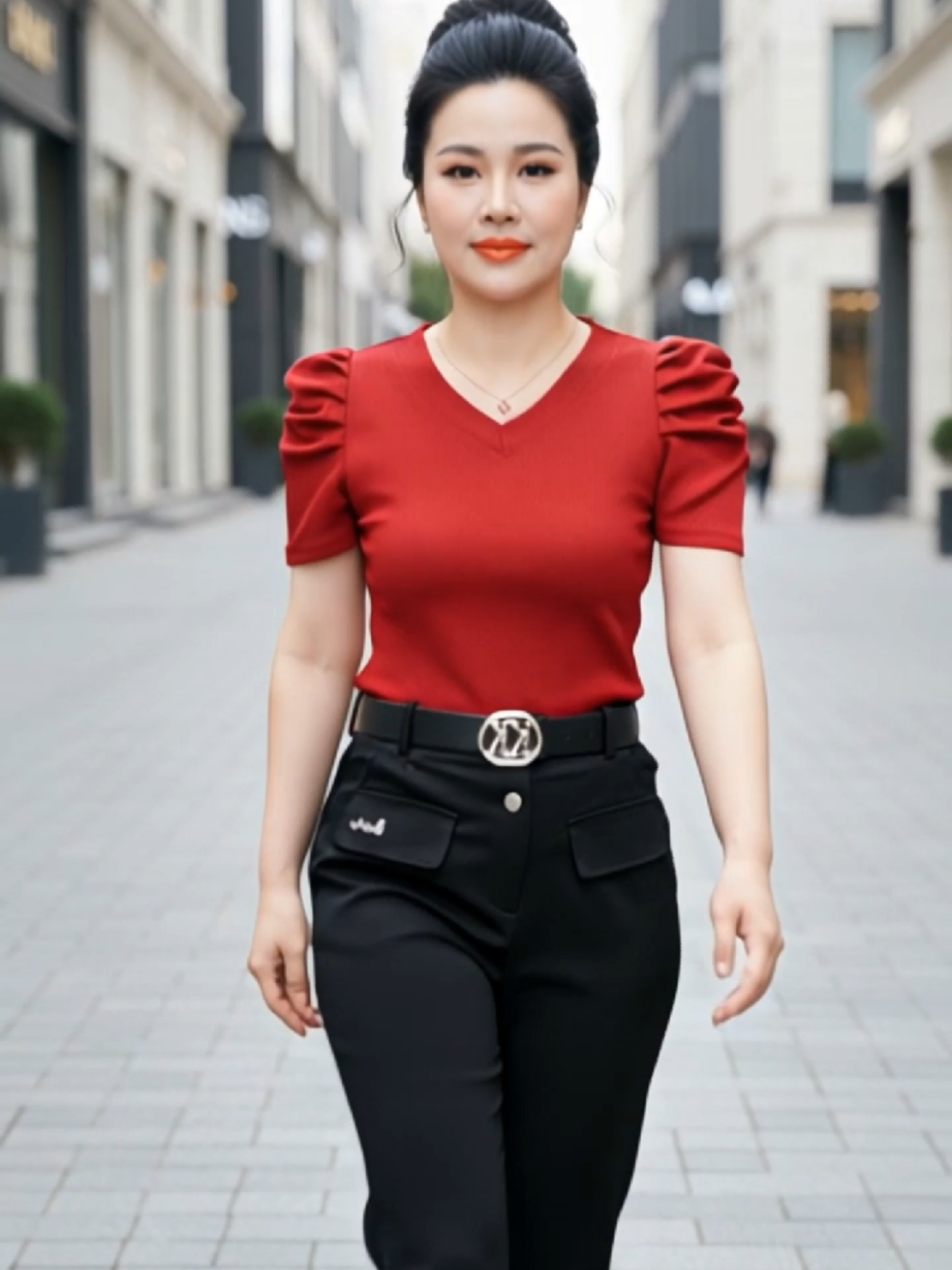 Áo thun cổ điển nhưng nữ tính. #linhlinhshop17 #ao #aothun #aothuncotim 