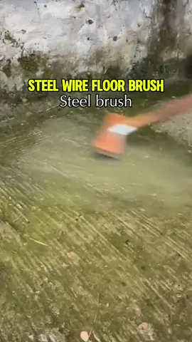 Steel wire floor brush steel wire floor brush #steelbrush #floorbrush #wirebrush 