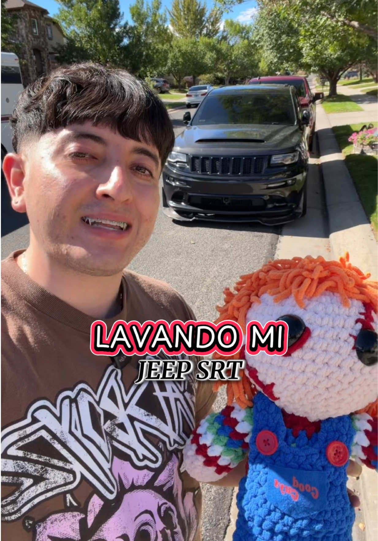 LAVANDO MI JEEP SRT🏁 #luisgomez #auto #jeep #srt #autolavado 