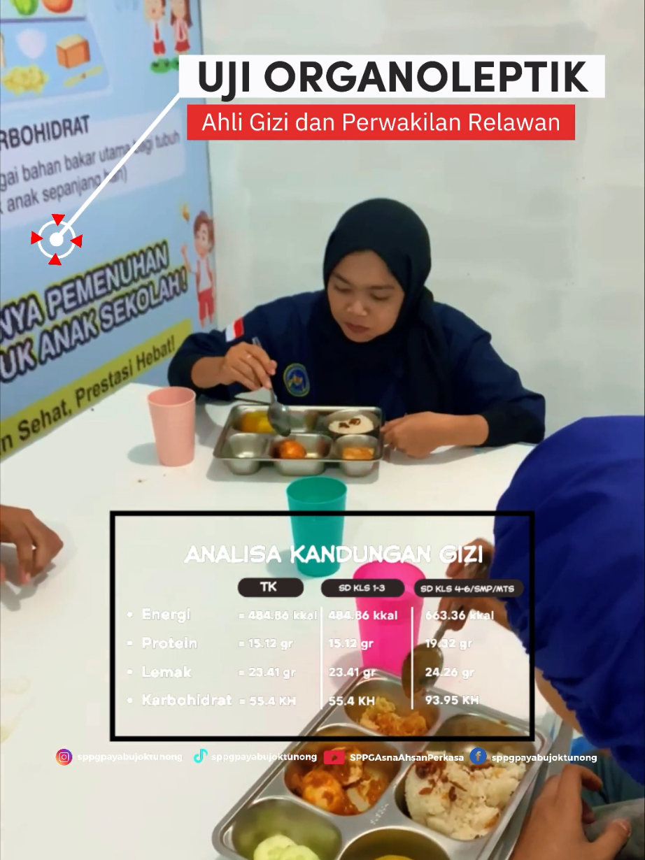 Demi Kualitas Makan Bergizi Gratis  Pada Kamis, 25 September 2025, Ahli Gizi bersama Relawan SPPG Paya Bujok Tunong melakukan uji organoleptik pada makanan ompreng yang akan didistribusikan.  Apa itu uji organoleptik? 🤔 👉 Sebuah cara menilai kualitas makanan melalui indera manusia,melihat warna, mencium aroma, merasakan tekstur, hingga mencicipi rasa. Tujuannya sederhana tapi penting: agar setiap Makan Bergizi Gratis yang sampai ke tangan anak-anak tetap lezat, sehat, aman, dan penuh gizi.  #badangizinasional  #sppgpayabujoktunong  #makanbergizigratis  #kotalangsa 