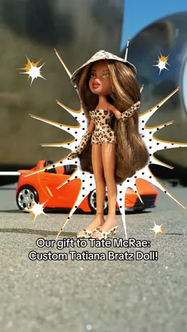 We gifted @tate mcrae her very own Tatiana Bratz doll as a thank you for making a stop in San Francisco on her #MissPossessiveTour #tatemcrae #bratz
