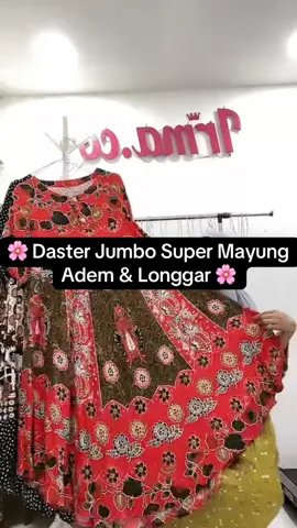 Daster jumbo LD 130 PB 115 muat BB 40–100kg 🌸 model super mayung, bahan rayon adem, jatuh, longgar & nyaman dipakai seharian 💕 #dasterjumbo #dastermayung #dasterrayon #dastercantik #ootddaster   