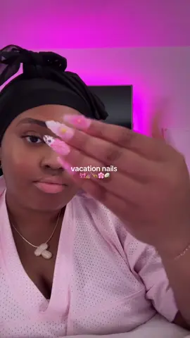 i love my vacation nails 🎀💅🏽🤍🤏🏽 #vacationnails #vacationnailinspo #nailinspo #pinknails #newnails 