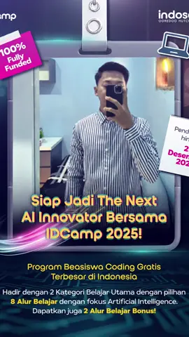 🚀Saatnya wujudkan mimpi jadi talenta digital masa depan! IDCamp 2025 hadir sebagai beasiswa terbesar dengan kurikulum lengkap mulai dari: 🤖Al Engineer ⚡️Gen Al Engineer 🔧MLOps Engineer 📊Data Scientist 📱Al Android Developer 🌐Al Multi-platform App Developer 🎨Al Front-End Web Developer 🛠️Al Back-End Developer JavaScript 💡Semua bisa kamu pelajari GRATIS lewat IDCamp 2025. 🎯Yuk, siapkan dirimu jadi bagian dari generasi digital Indonesia!🇮🇩 👉Daftar sekarang di sini: https://idcamp.ioh.co.id/login?referrer_id=4671543 #idcamp2025 #dicoding            