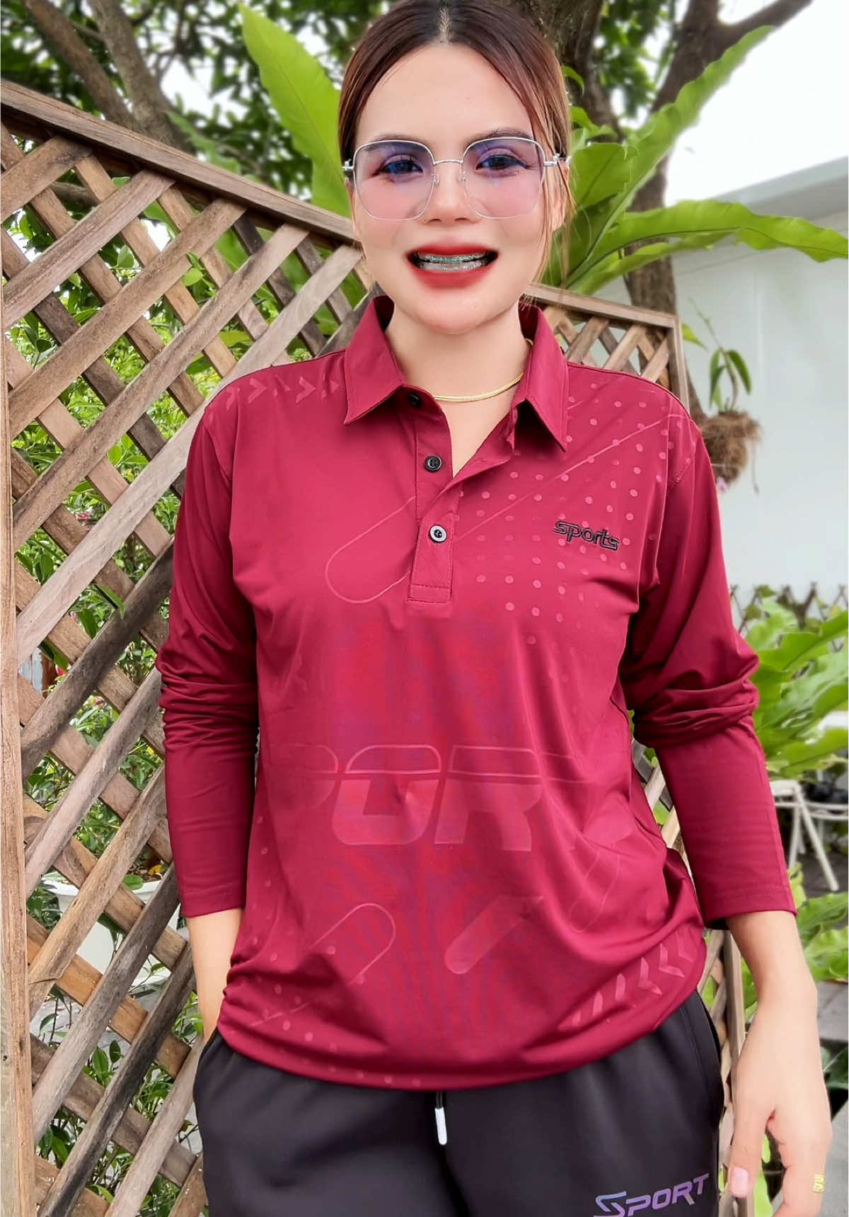 เสื้อยืดคอปกแขนยาวสปอร์ตทรงตรง#เสื้อยืดคอปกแขนยาว #เสื้อยืดแขนยาว #เสื้อโปโลแขนยาว #เสื้อยืดกีฬาผู้ชาย 