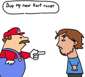 buy my new kart racer #mario #mariokart #mariokartworld #sonic #soniccrossworlds 