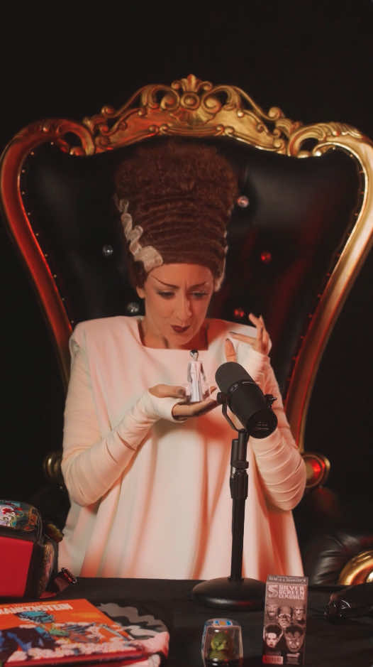 just thought you should see what Bride doing ASMR looks like. score some of these treats for yourself at the link in bio #UniversalMonsters #BrideOfFrankenstein #Unboxing #ASMR #MerchHaul