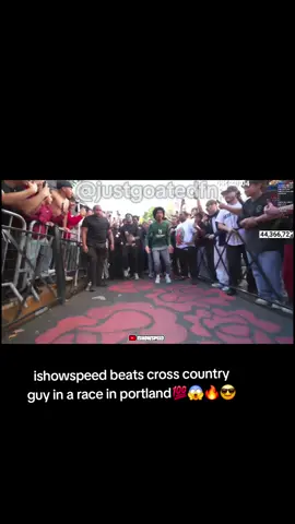 ishowspeed wins a race in Portland oregon!!😎🔥😱💯 #ishowspeedclipz #ishowspeed #portland #oregon #fyp 
