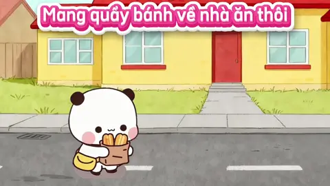Mang quẩy bánh về nhà ăn mà vui cỡ đó