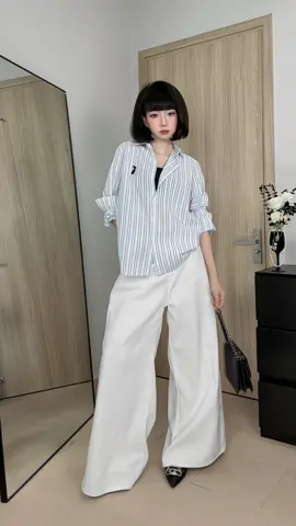 Có thể mặc sơmi đến cuối đời luôn á #lynh2512 #fyp #outfitideas #myoutfit 