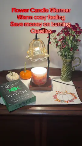 I love my candle warmer, saves money, I don’t have to burn candles, makes your room all warm and cozy.  I love to decorate around it for the seasons!                                           #cozyhome #bookvibes #candlewarmer #tiktokshop #fall 