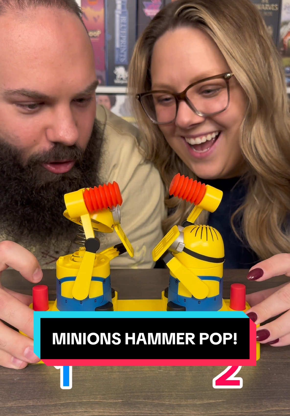 Come Play Minions Hammer Pop With Us!! #boardgames #GameNight #couple #fun 