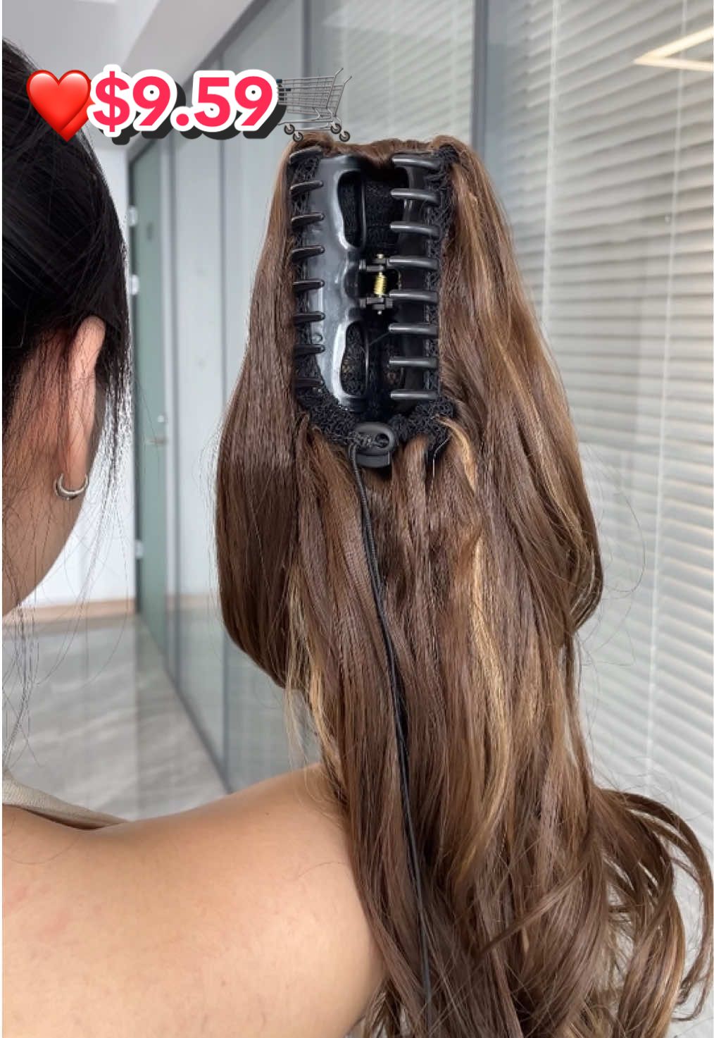 🌷🥳🥳ponytail extensions #fyp #ponytail #hairstyle #tiktokshop #beauty 
