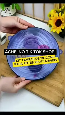 ✨ Adeus filme plástico! Com essas tampas de silicone reutilizáveis você fecha potes, frutas e até latinhas de forma prática e sustentável 🍉🥑 São elásticas, resistentes e se ajustam em diferentes tamanhos. 👉 Economia e praticidade na sua cozinha! Hoje com desconto especial no carrinho laranja. #tiktokshop #cozinha #tampadesiliconereutilizavel #cozinhapratica 