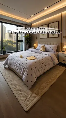 Một giấc ngủ ngon bắt đầu từ chiếc giường thoải mái. Bộ chăn ga họa tiết dễ thương này sẽ là “người bạn thân” giúp bạn say giấc mỗi đêm #bochangagoi #changadep #changagoinem #chăn_ga_đẹp #xuhuong 