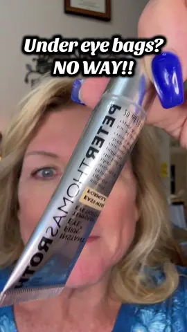 No more tired eyes—just instant results you can see! Loving how smooth and refreshed my under-eyes look with Peter Thomas Roth Instant FirmX Eye Tightener. 👀✨#peterthomasroth #antiagingskincare #undereyebags #matureskincare #makeupover50 