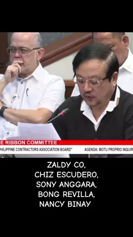 List ng mga magnanakaw na pinangalan ay sina Zaldy Co , Chiz Escudero, Bong Revilla, Nancy Binay , Sonny Angara !!! #corruption #floodcontrol #senado #fyp #news 