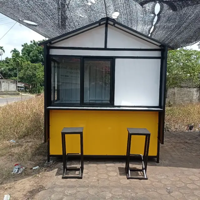 Bagian 1 : SEMI BOOTH KONTAINER Melayani pembuatan dan pengerjaan booth kontainer untuk kebutuhan Bisnis dan usaha anda.  - container booth - kontainer cafe - kursi meja cafe - Stand booth untuk usaha - Gerobak - neon box - dll Perlengakapan Rumah tinggal - Pager rumah - kanopi - railing tangga - etalase - rak - pintu tralis besi - dll Promo setiap pemesanan booth kontainer di atas harga 6 juta dapat free 2 unit kursi mini bar.  Free desain Free konsultasi bisnis Model dan ukuran bisa menyesuaikan budget. Info lebih lanjut bisa Whatsapp atau telpon 📲 TLP/WA 085382430030 Klik link WA. http://goo.gl/iLjh8C #semikontainerjambi #minumankekinian #kontainerboothjambi #semikontainermurah #ayamgeprekjambi 