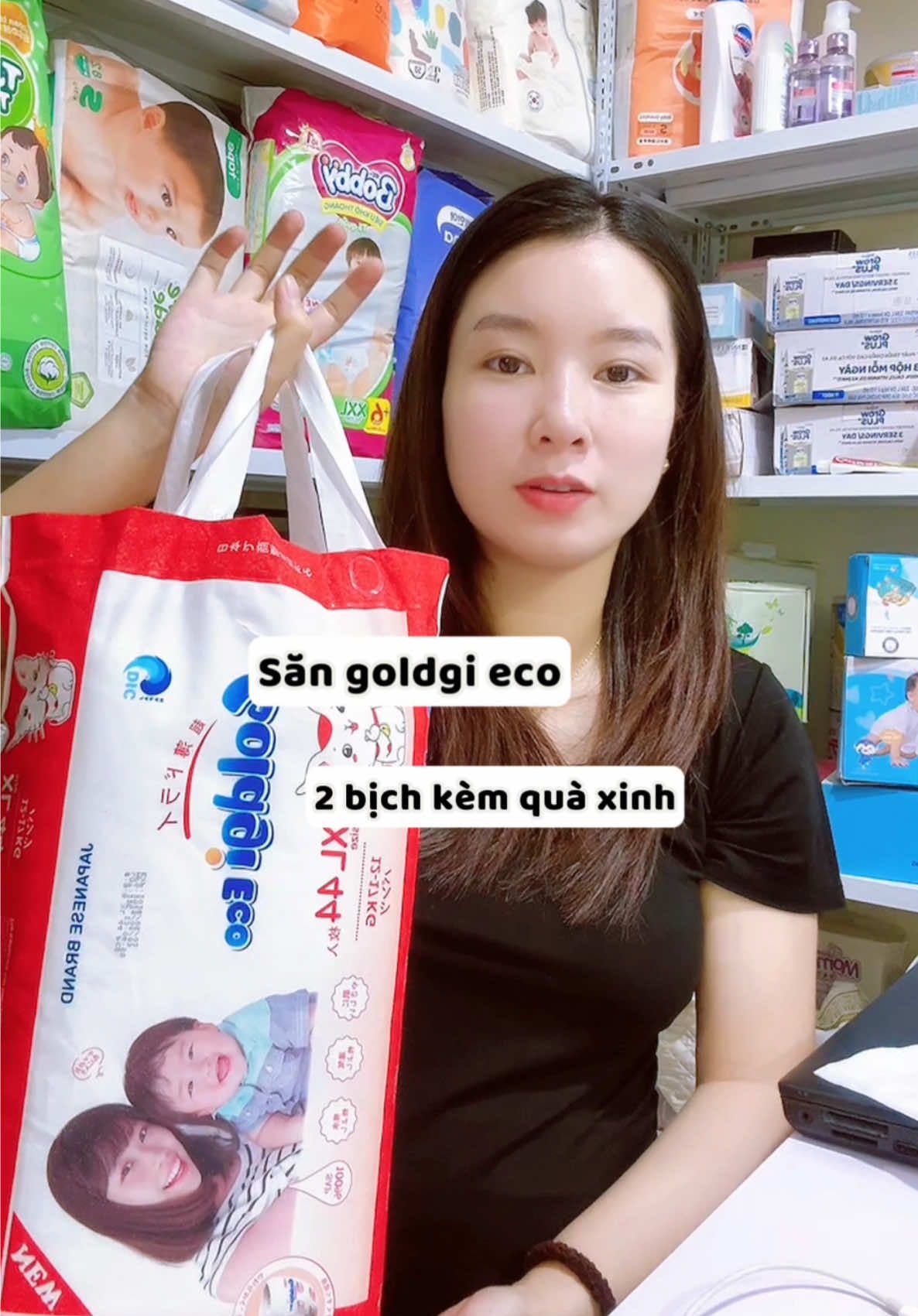 Bỉm Nhật goldgi eco #bỉm #mevabe #bimchobe #tresosinh #goldgi 