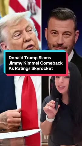 Donald Trump Slams Jimmy Kimmel Comeback As Ratings Skyrocket #donaldtrump #jimmykimmel #riristea #rivetsoro #TikTokBuzzContest 