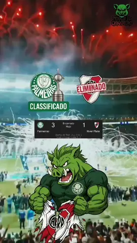 #libertadores #palmeiras  Palmeiras 3x1 River plate  verdão classificado para a semifinal 🐷💚🇮🇹