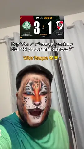 Tnc minha mãe vai 😂🐯 #vitorroque #palmeiras 