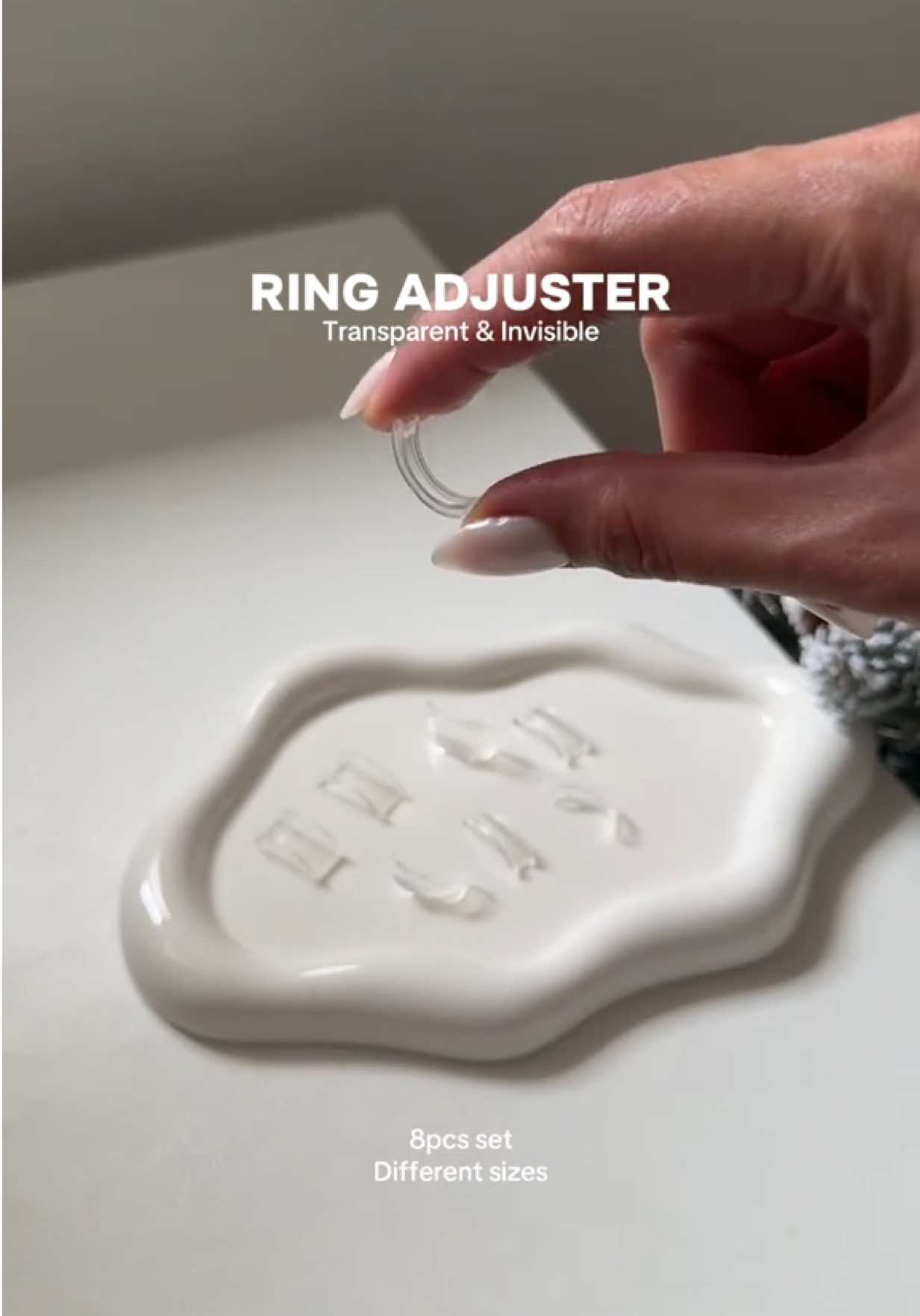 Ring hack✨  #ringadjuster #ringsizeadjuster #transparentringadjuster #ringhack #ringstopper 