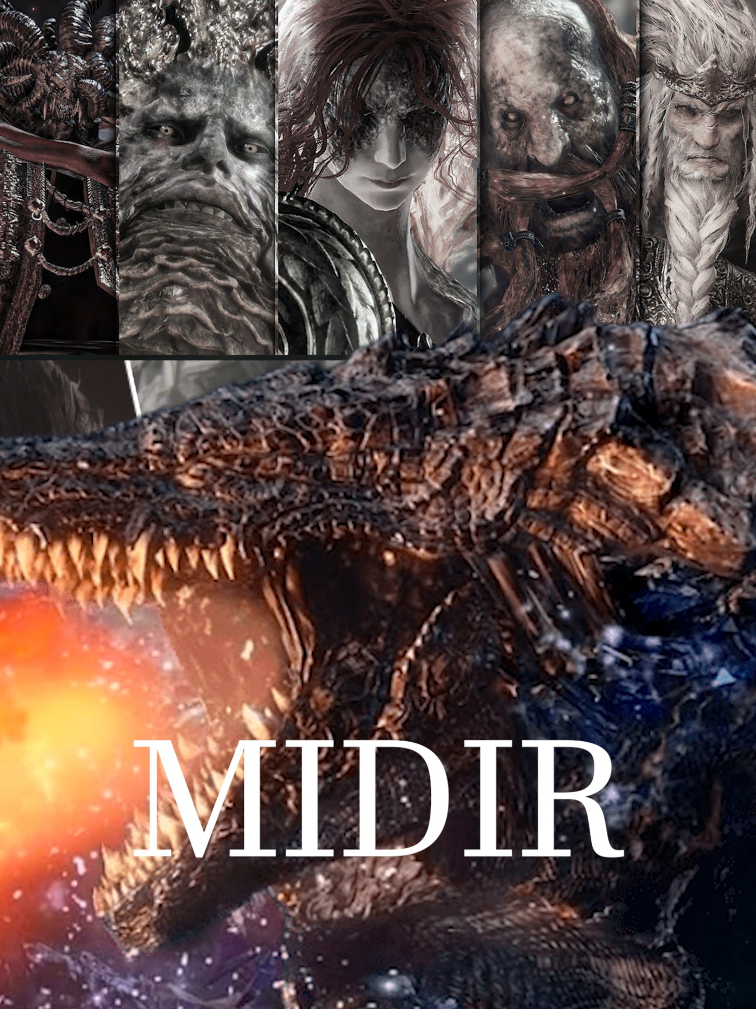 Bosses de Elden Ring vs MIDIR #games #eldenring #darksouls #dragon #fy
