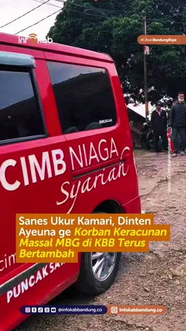 INFOKAB - Terjadi kembali kasus keracunan massal program MBG di Kecamatan Cipongkor, Kabupaten Bandung Barat. Hingga pukul 13.48 WIB, jumlah korban sudah mencapai sekitar 150–180 orang dan langsung dievakuasi ke posko penanganan di GOR Kecamatan Cipongkor, Rabu siang (24/9/2025). Diduga, sumber makanan yang menyebabkan keracunan kali ini berasal dari dapur MBG yang berbeda dengan kejadian sebelumnya. #infokabupatenbandung #infokabbandungco #kabupatenbandung #bandung #kbb 