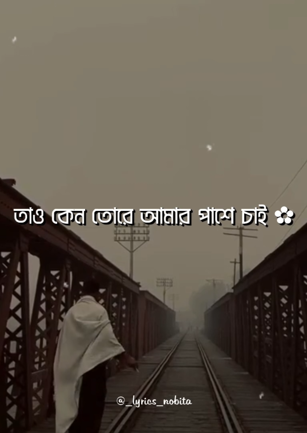 - তোর জীবনে তো আমি আর নাই 😌 - তাও কেন তোরে আমার পাশে চাই ❤️‍🩹 . . #foryou #lyrics #_lyrics_nobita_ #exe_shafi #aesthetic 
