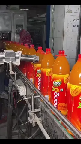 quy trình sản xuất nước cam ép đóng chai. mà không thấy quả cam nào, toàn thấy hoá chất tạo màu