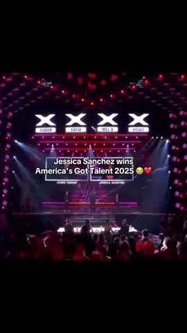 Jessica Sanchez wins AGT 2025 ❤️Nakaka proud maging pinoy 😭🇵🇭 #jessicasanchez #agt #americasgottalent #pinoypride 