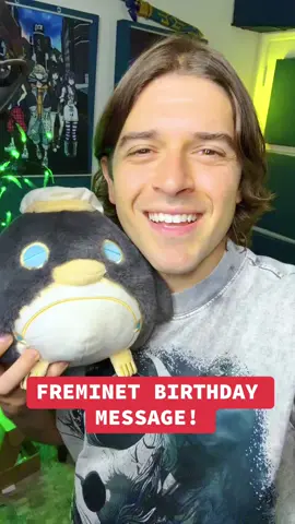 Happy Birthday Freminet!!! From The Trio ❤️💚💙🎂 🎉 #genshin #GenshinImpact #freminet #lyney #lynette @Daman Mills @Anairis Quiñones 