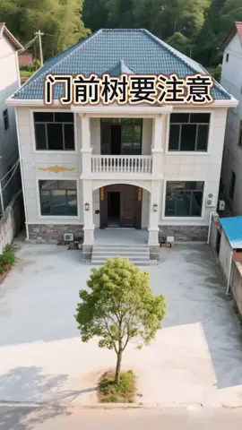大門正中間對着一棵樹，稱為「頂心煞」或「穿心煞」，事業發展道路上障礙重重，機會被擋在門外，做事總感到不順，難以施展拳腳。#風水知識 #風水 #風水奇幻 #易學智慧 