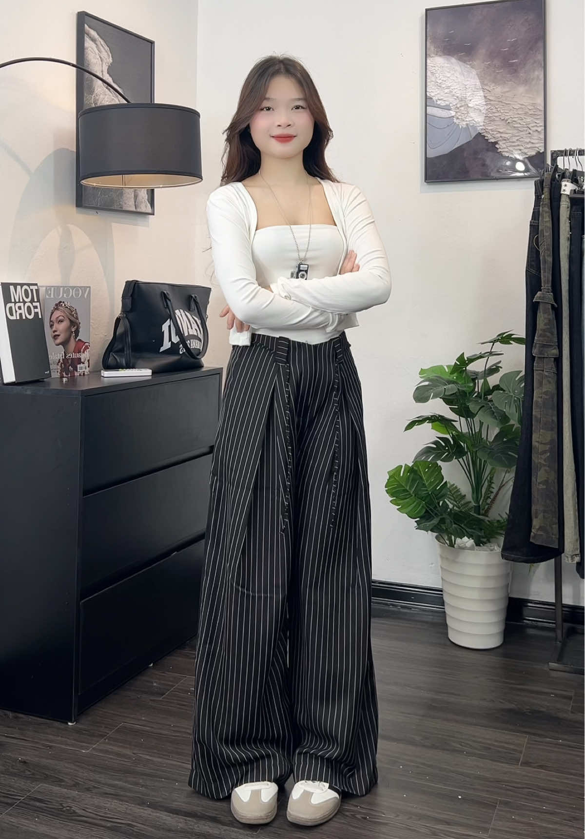 Quần Âu kẻ sọc😍@JEANST OFFICIAL#review #mặcđẹpmỗingày🛍️🛒 #thờitrang #xuhuong 