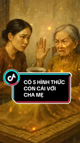 CÓ 5 KIỂU CON CÁI ĐỐI VỚI CHA MẸ #congdonghocphat #giangphap #phapthoai #kinhphaphoa 