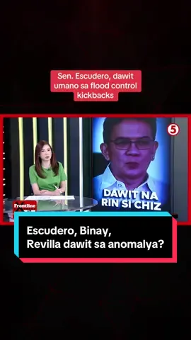 #FrontlineExpress | Ibinunyag ni dating DPWH Usec. Roberto Bernardo na dawit umano si dating senate president Chiz Escudero, former senators Bong Revilla at Nancy Binay sa maanomalyang flood control projects. | via Marymon Reyes