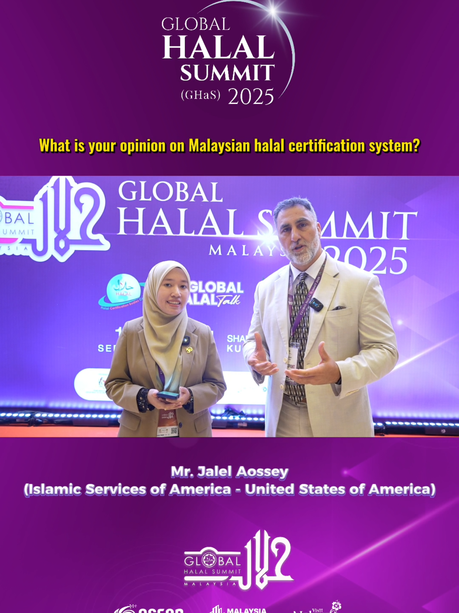 Let’s hear the views of JAKIM's recognised Foreign Halal Certification Bodies on the management of Malaysian halal certification system, administered by JAKIM.