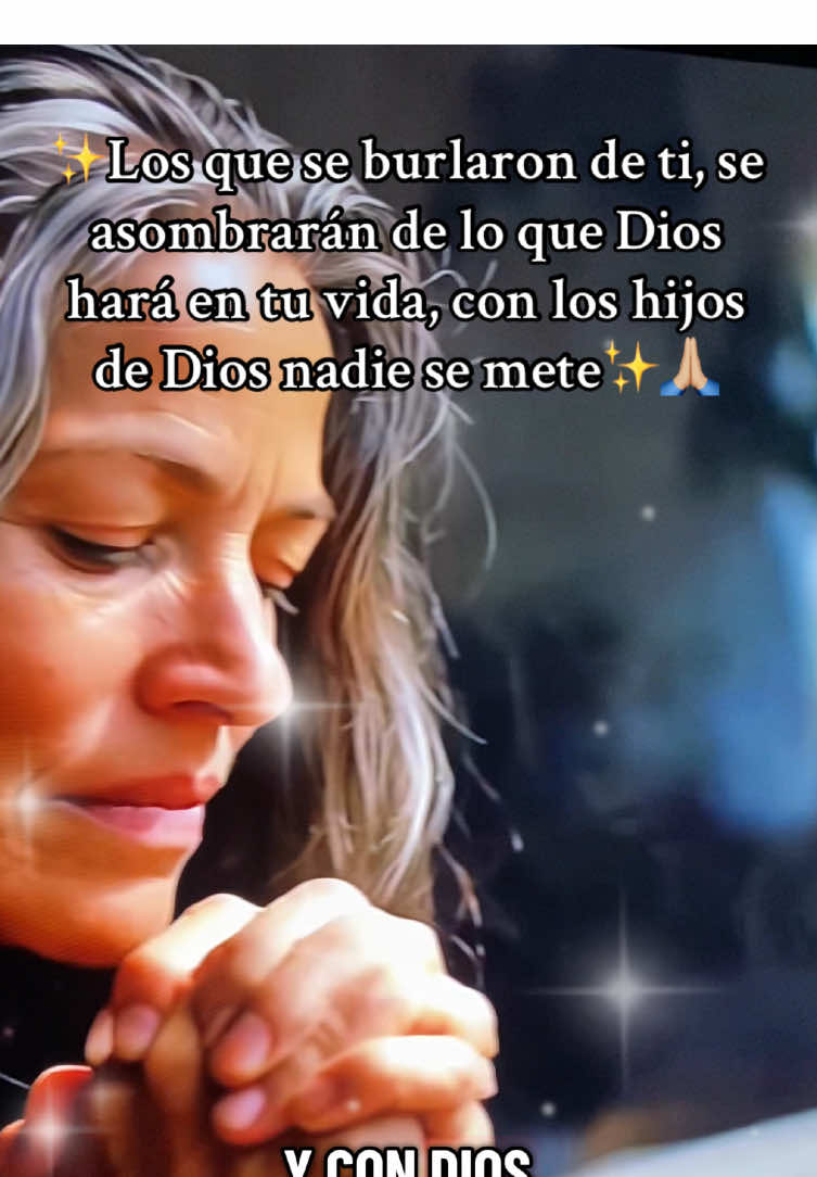 Los que se burlaron de ti, se asombrarán de lo que Dios hará en tu vida, con los hijos de Dios nadie se mete!!!✨🙏🏼❤️ #hijodeDios #Diosteama #predicacion #parati #victoria 