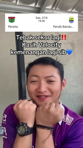 Hari Sabtu, PERSIB VS PERSITA kira kira sekor nya berapa sib?  Harus menang si PERSIB BANDUNG‼️ #persibbandung #velocity #arieschaplien #kuningan #velocitypersib 