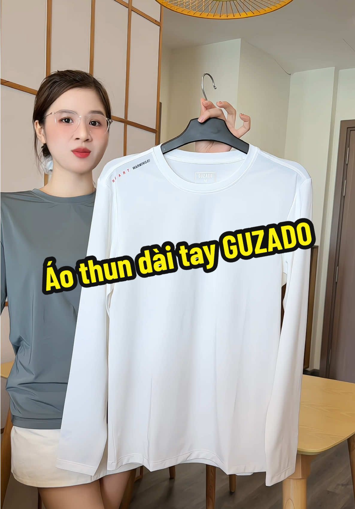 Áo thun dài tay mặc trong - mặc ngoài đều  siêu thích #GUZADO #phuongsongsinh #phuongvinguyen #aothun #aodaitay 