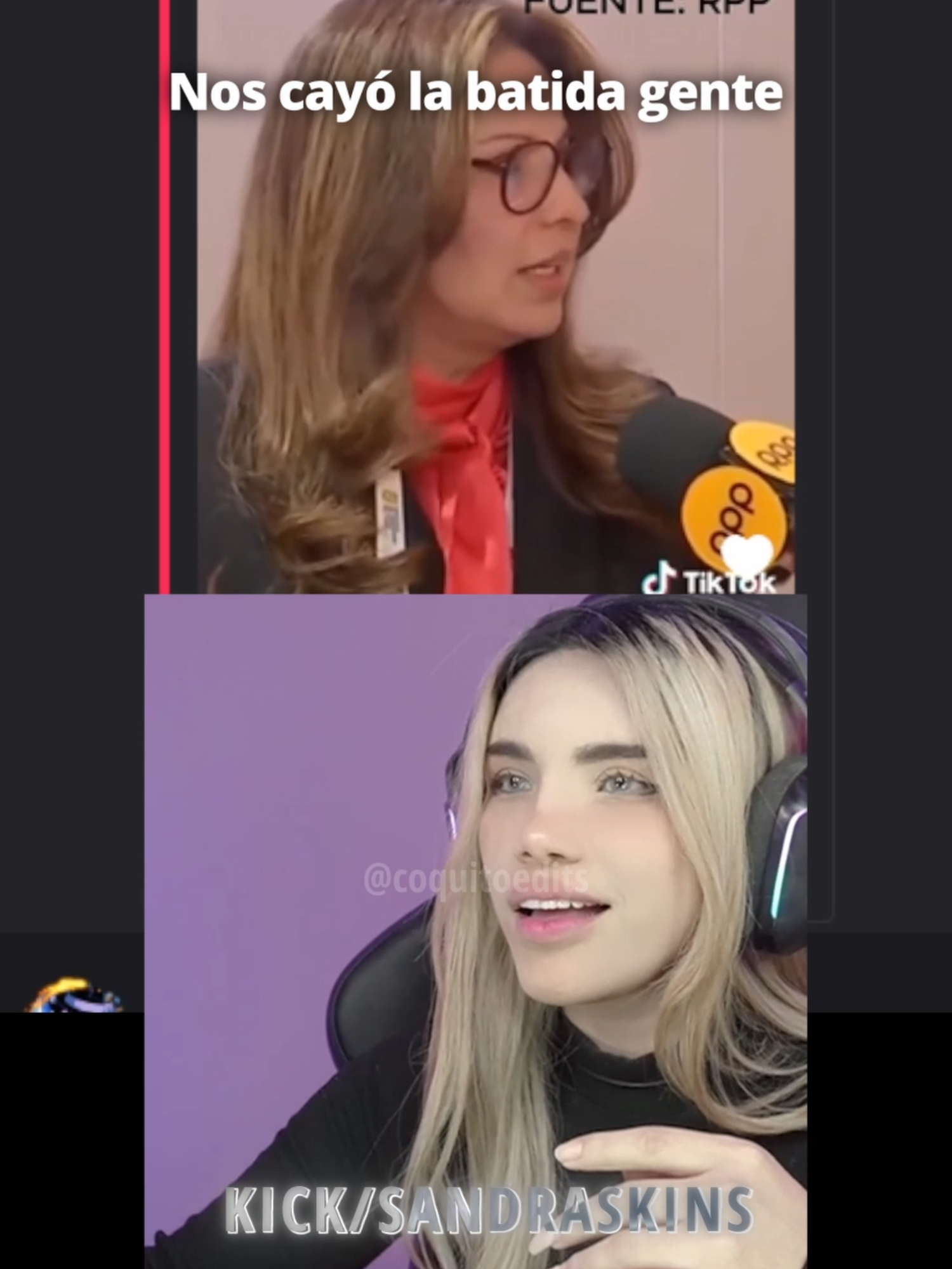 Sandraskins : Ya nos cayó la batida 💀​ #sandraskins #smashdota #kick #perú🇵🇪 #streamer #clips #sandraskinsclips #dota2 #paratii