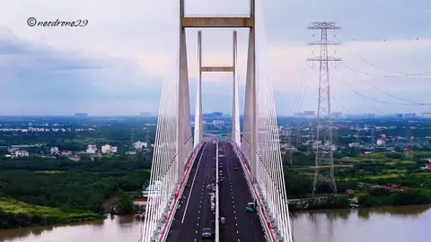 Cầu Bình Khánh is now fully connected across the Soài Rạp River! 🚗 Stretching 2.7 km, it links Nhà Bè with Cần Giờ. 📍 Key section of the Bến Lức – Long Thành expressway, opening expected in 2026.#hochiminhcity #neodrone29 #djiair3s #caubinhkhanh #binhkhanh 