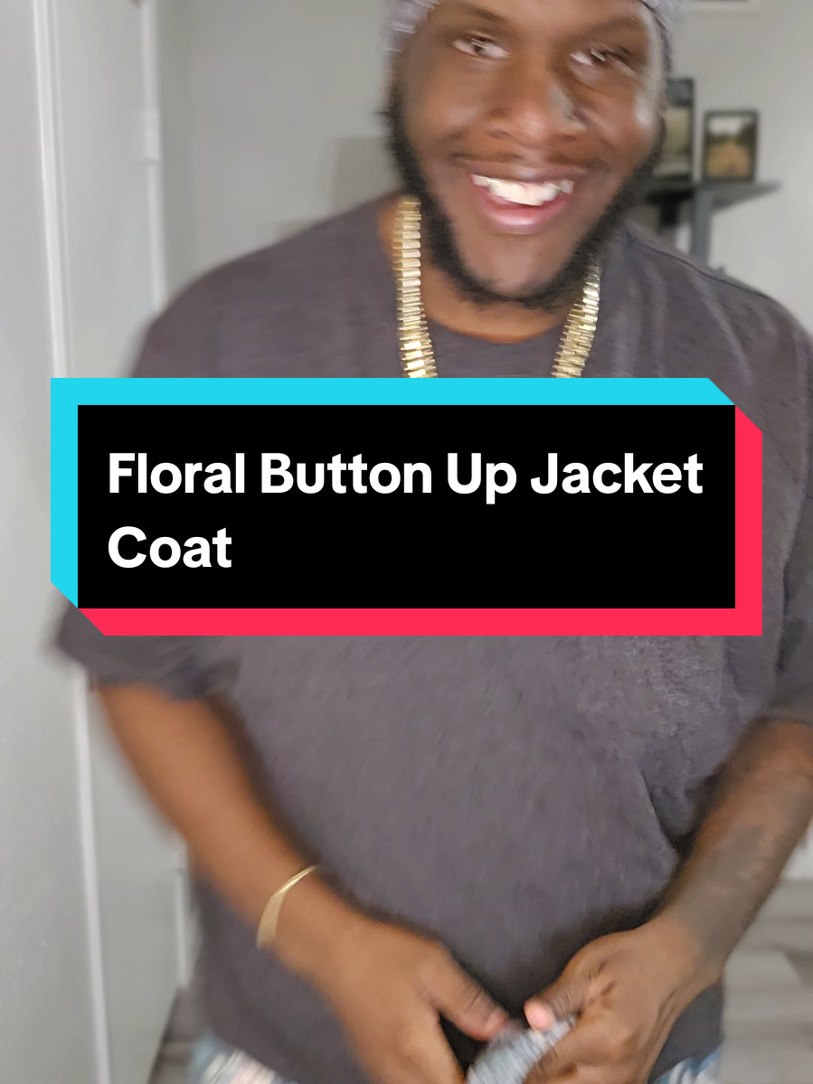 Floral Button Up Jacket Coat #jackets #coats #denimjacket #jeanjacket #denimcoat 